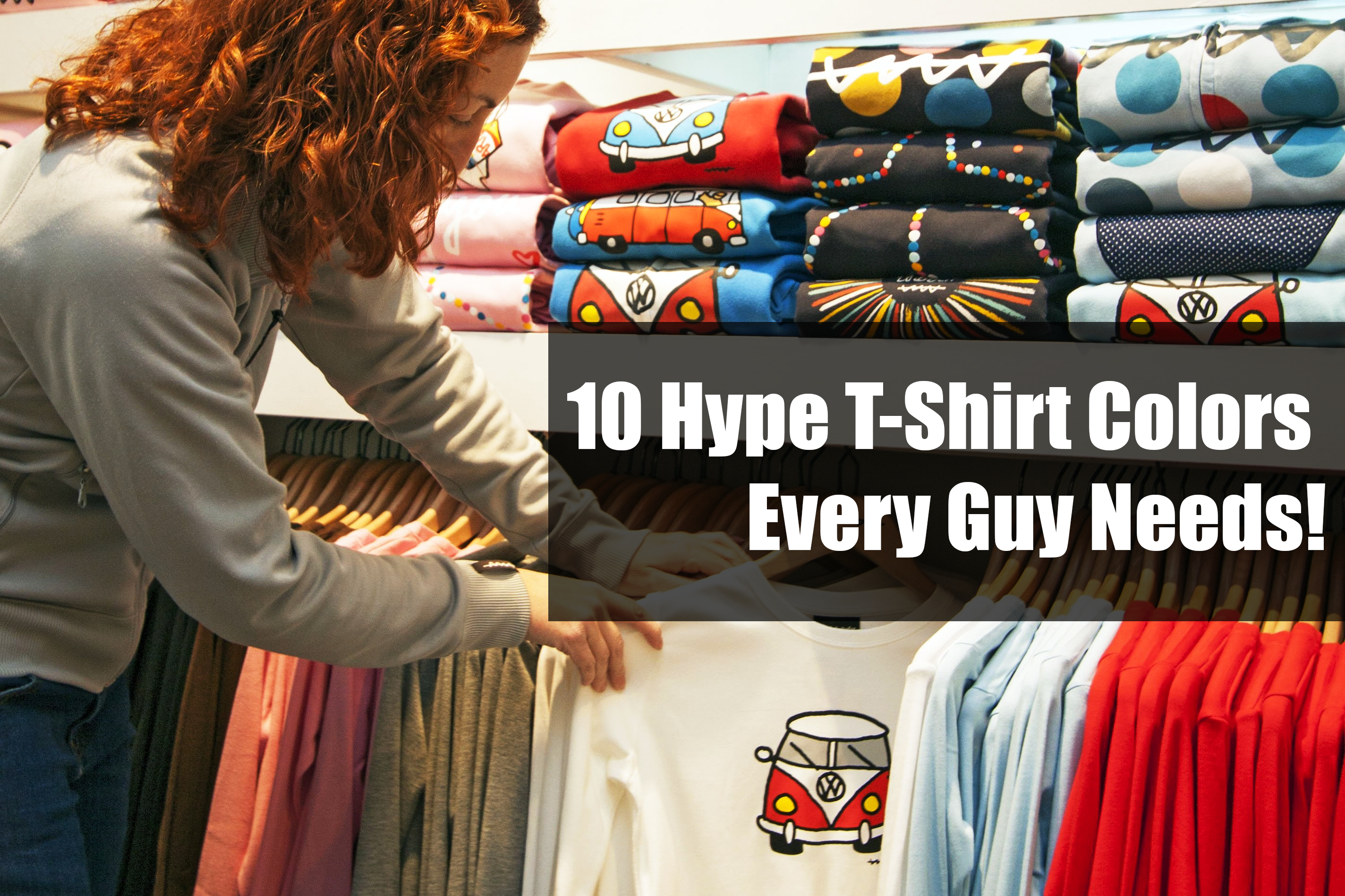 Different color for custom tshirts