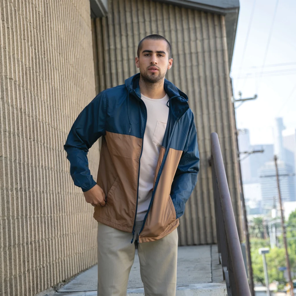 Adventure is the spirit with this light weight and waterproof wind breaker. Simple and easy to pack and store, but insanely functional in its use. When foul weather is around, this jacket is the answer you've been looking for.