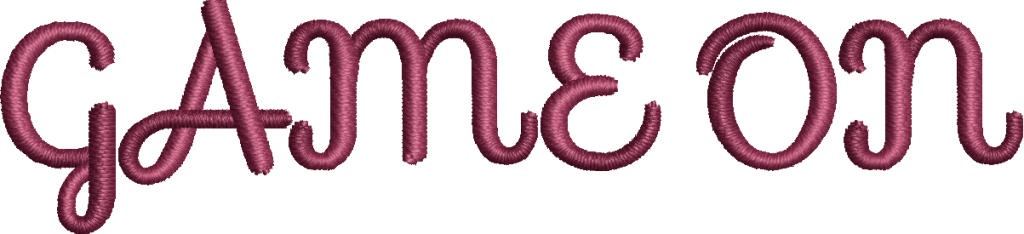 Sofia script font for satin stitch – elegant monoline embroidery with soft character