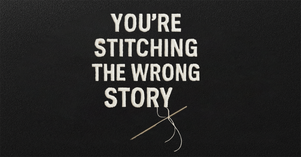 Wrong embroidery font choice damaging brand design.