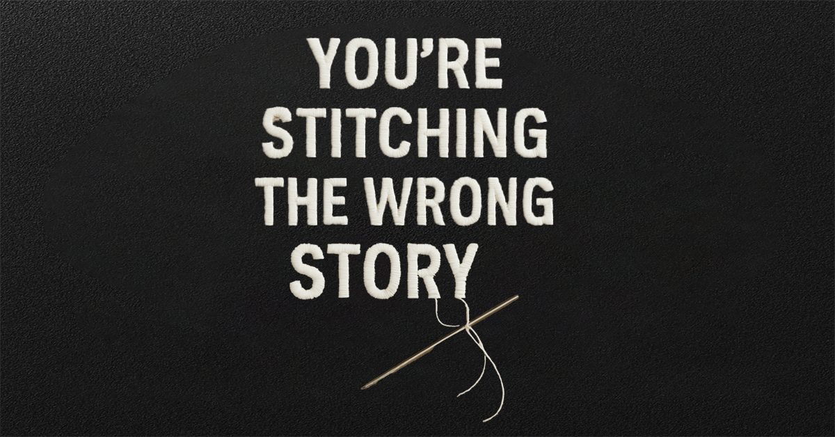 Wrong embroidery font choice damaging brand design.