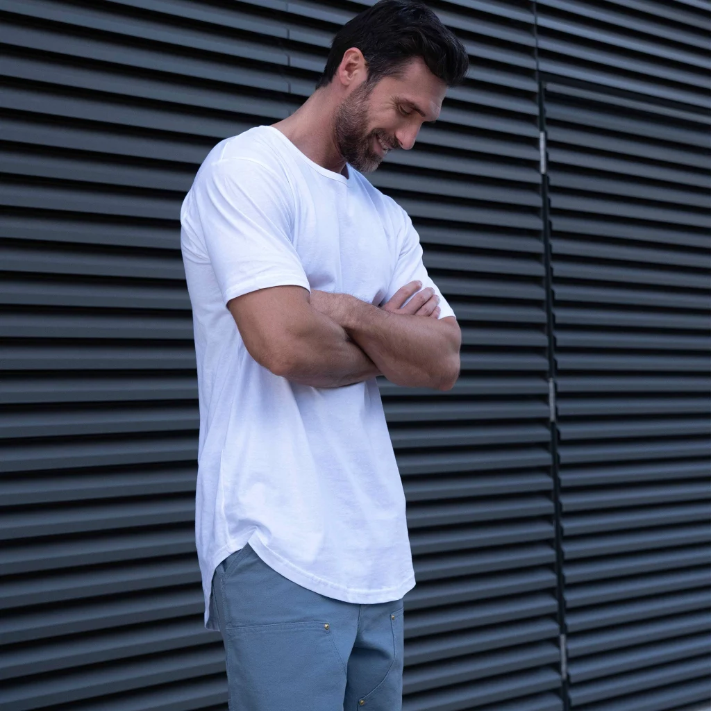 cotton heritage drop tail t shirt