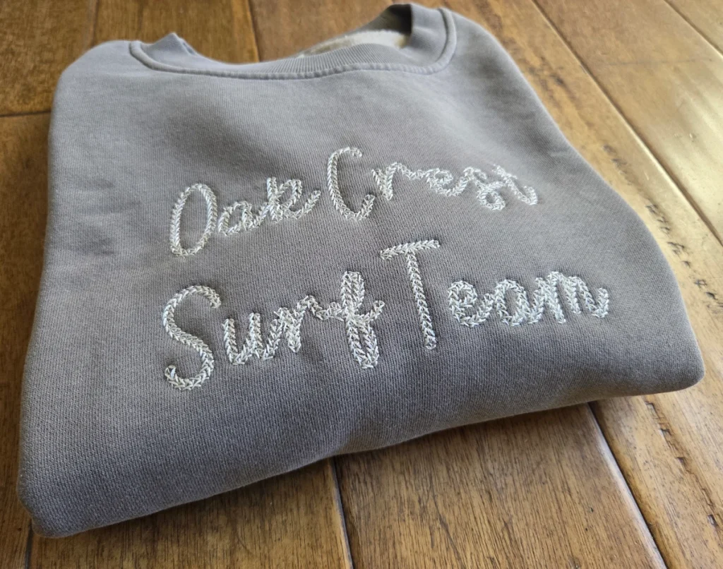 chain stitch embroidery example