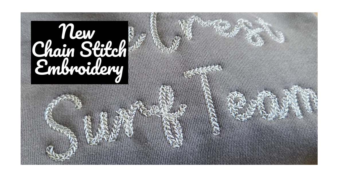 new chain stitch embroidery