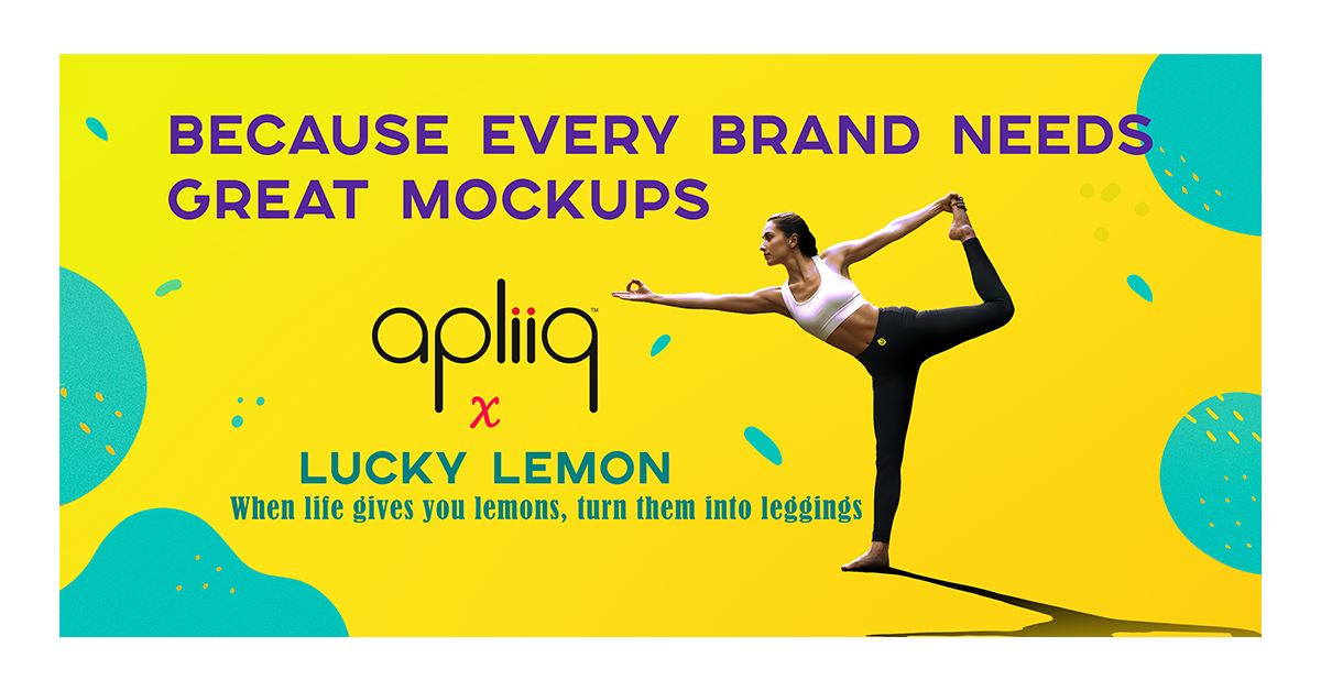 New yoga pant mockups by Apliiq showing custom branding and logo placement on leggings