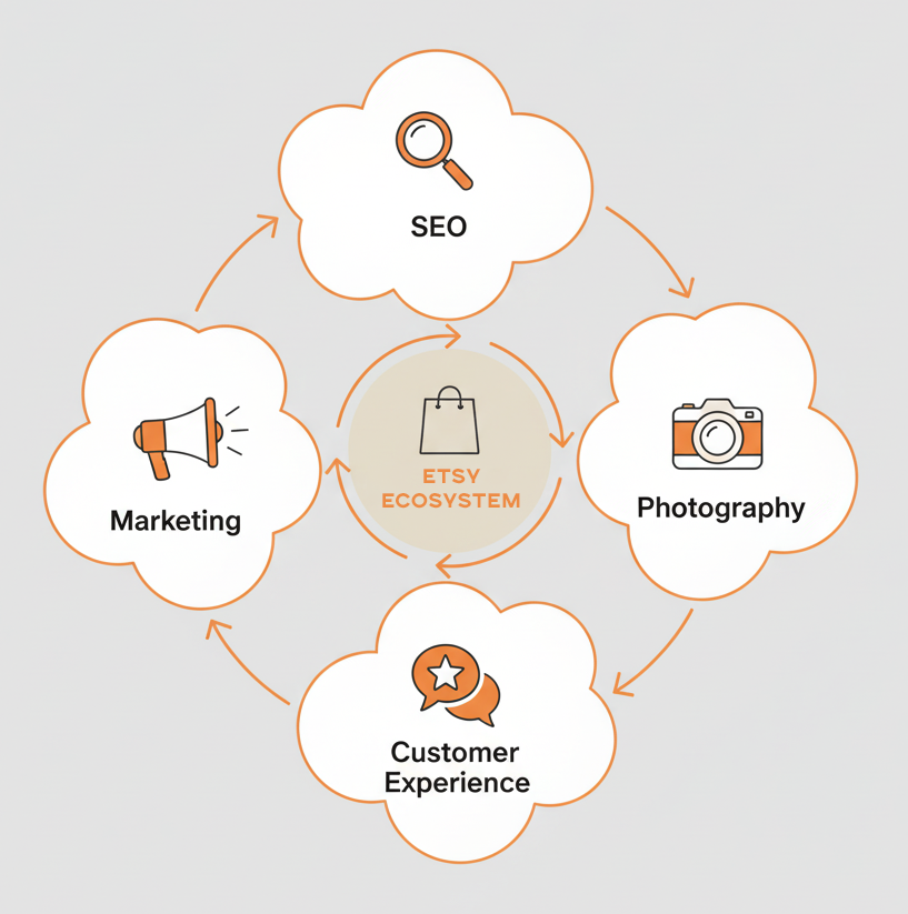 how the Etsy ecosystem works for sellers