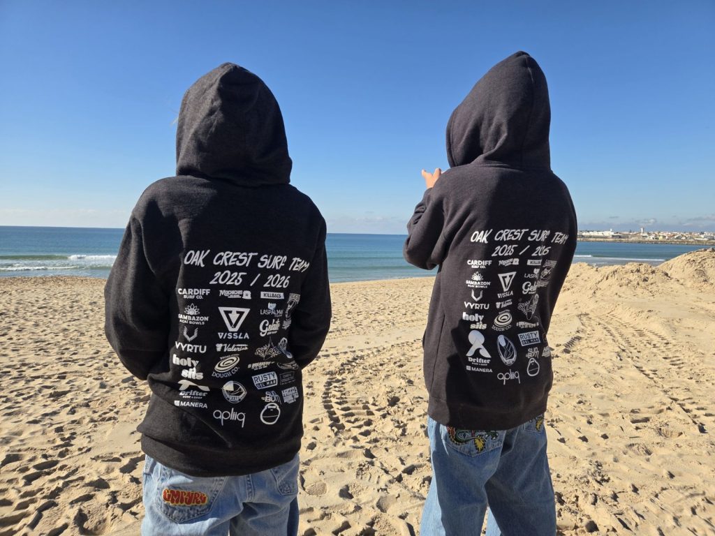 Screen printed hoodies showing print quality and texture