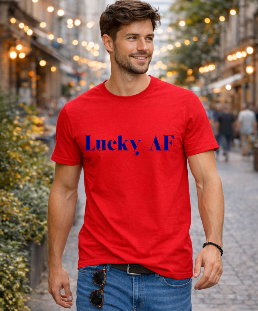 st-patricks-day-lucky-af-red-tshirt