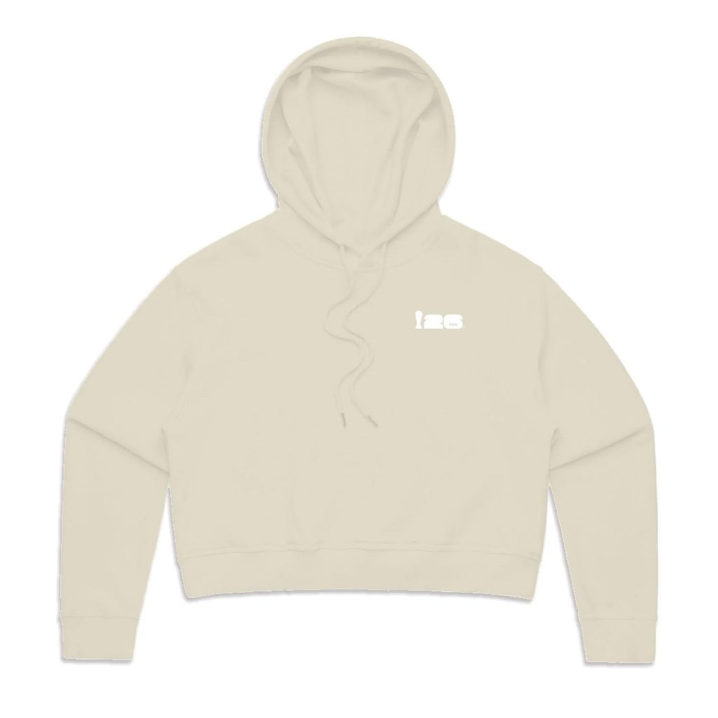  FIFA World Cup 26 hoodie with white minimalist chest logo.