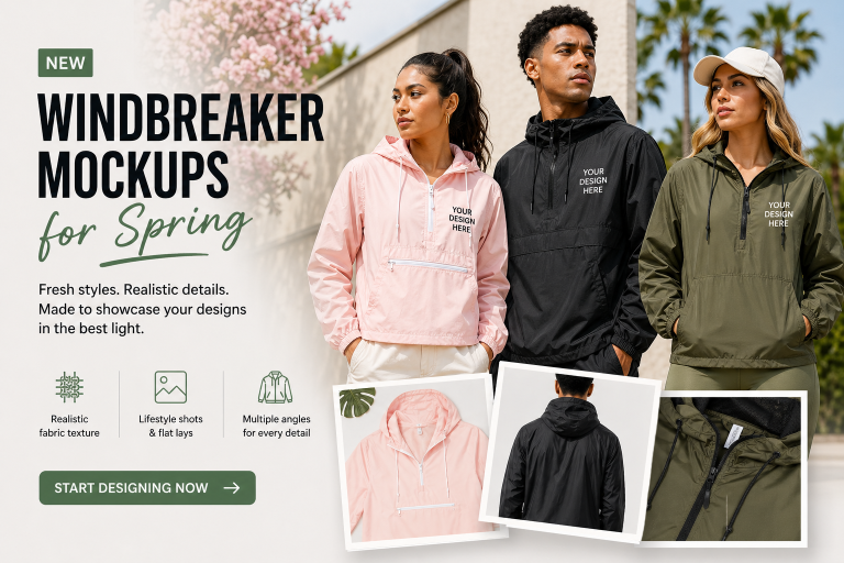 New Windbreaker Mockups for Spring