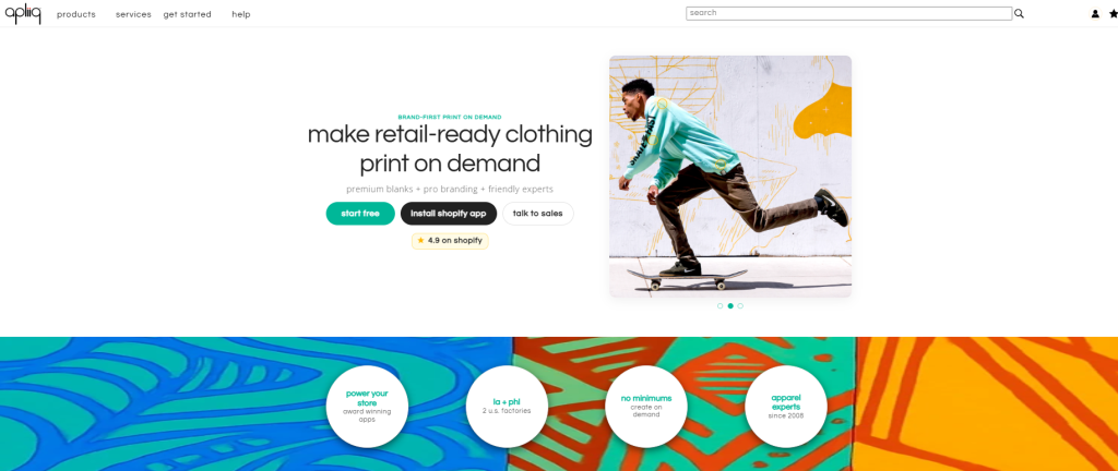 Apliiq custom clothing with labels and patches as a Printful alternative