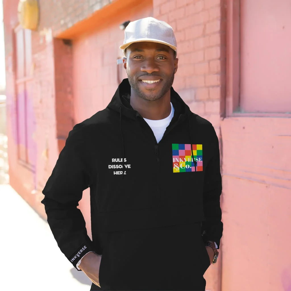 Anorak jacket lifestyle model windbreaker