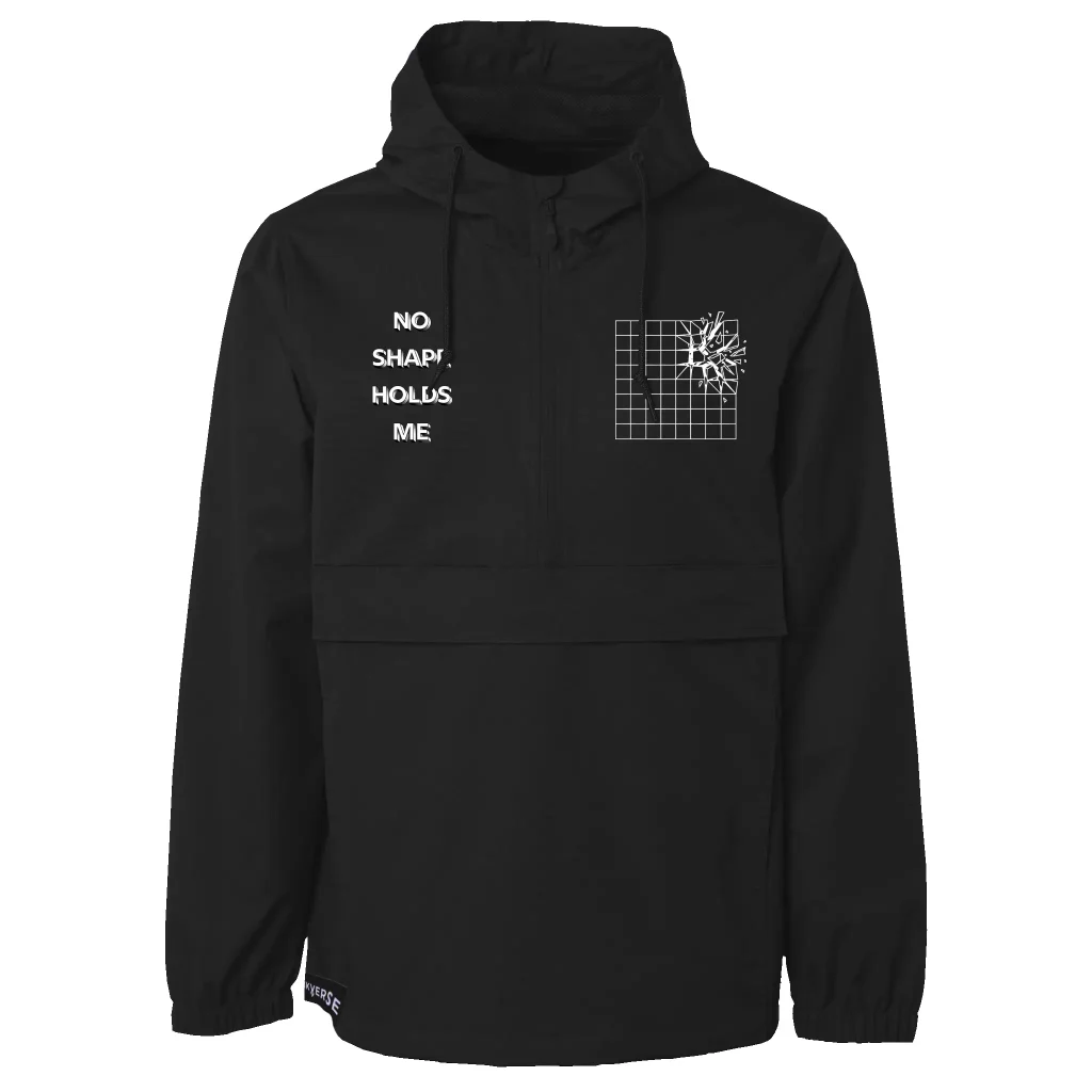 Water resistant anorak jacket mockup branding
