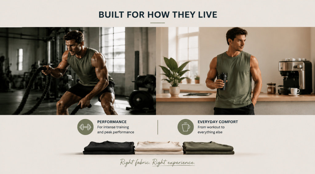 The Apliiq's feature a selection of activewear apparel, with images of models demonstrating various athletic poses and styles.