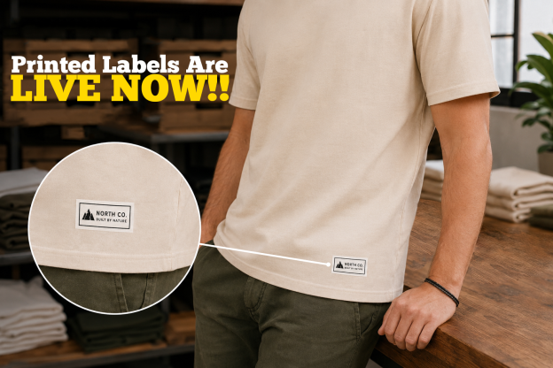 Apliiq's printed labels are now available for brands to customize their favorite garments