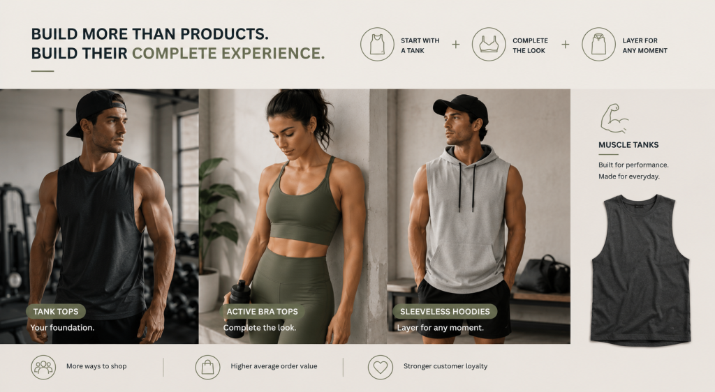 Expand Your Activewear Collection Beyond Basic Tank Tops try our widest tank top collection available on Apliiq