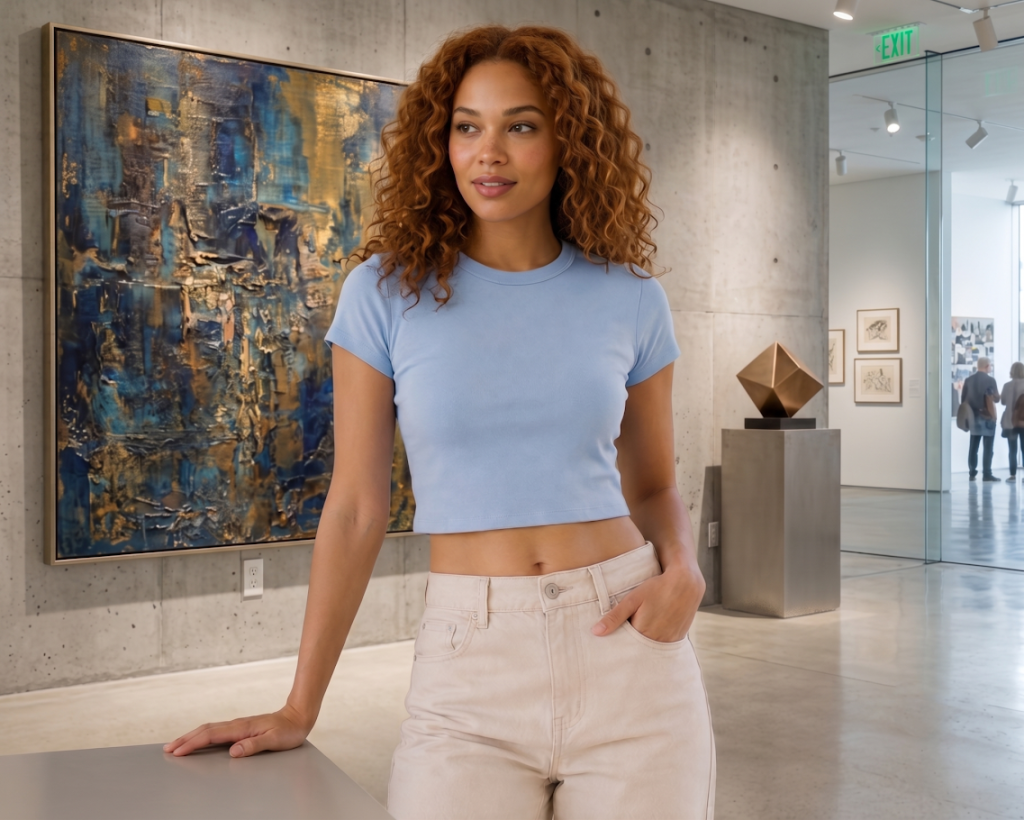 Bella+Canvas 1010BE Crop Top Replacement available for custom branding with Apliiq apparel customization services