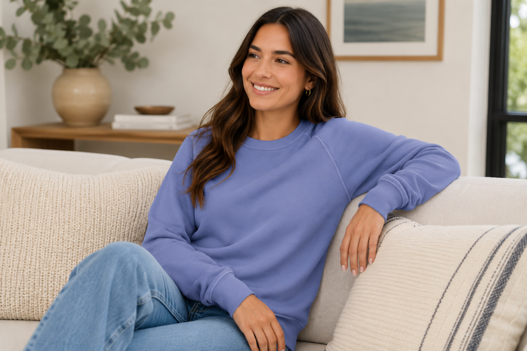 Bella+Canvas 3901 Crewneck Replacement available for custom branding with Apliiq apparel customization services