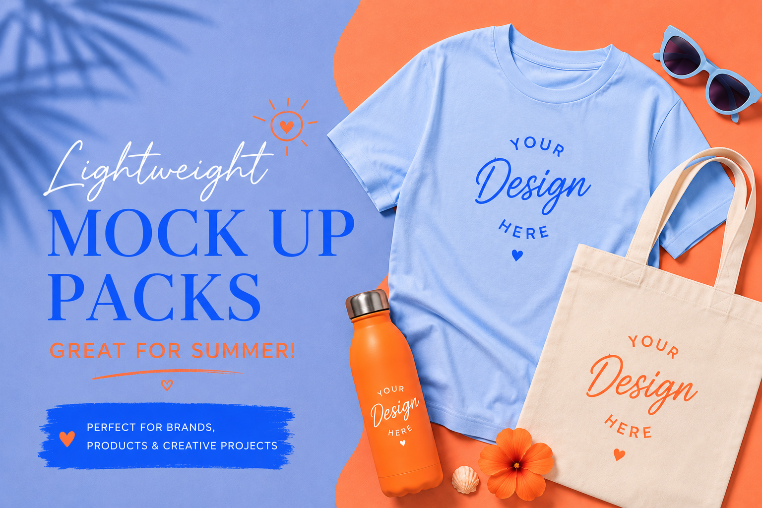 Lightweight summer apparel mockup pack featuring custom t-shirts, tanks, crop tops, and shorts generated by Apliiq.