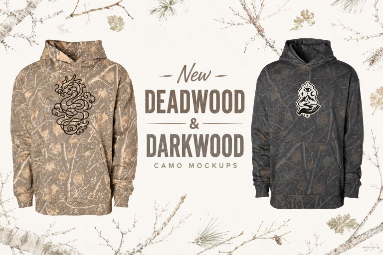 Deadwood & Darkwood Camo Mockup Packs