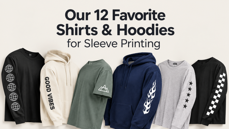 12 Favorite Shirts & Hoodies for Sleeve Printing