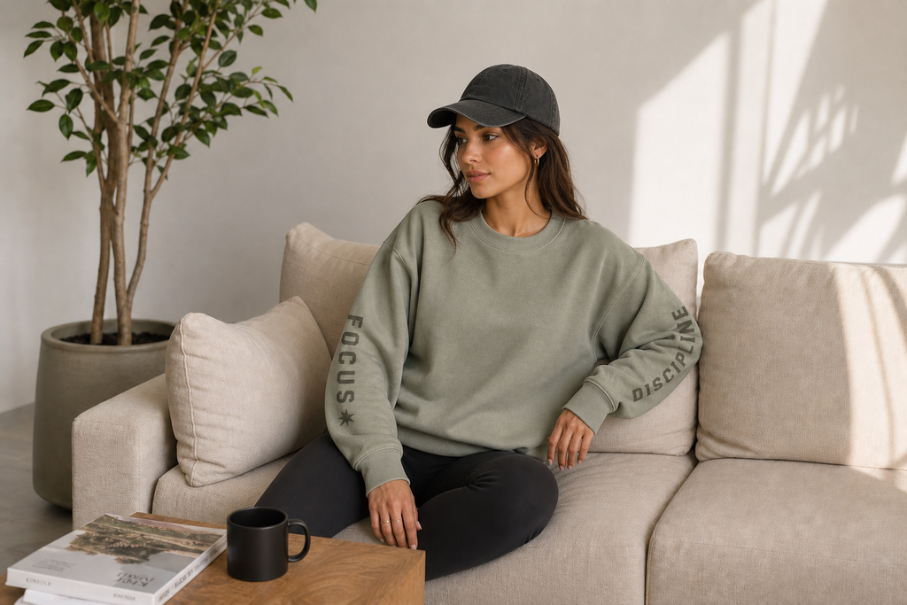 The AS Colour Womens Heavy Crew (4145) gives brands a heavyweight sweatshirt option designed specifically for women available on apliiq