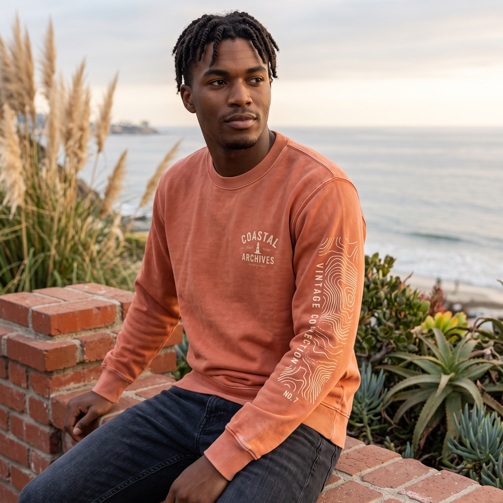 The Independent Pigment Dyed Crew Neck (PRM3500) is a great option for brands that want the vintage look of pigment dye without a hood available on apliiq