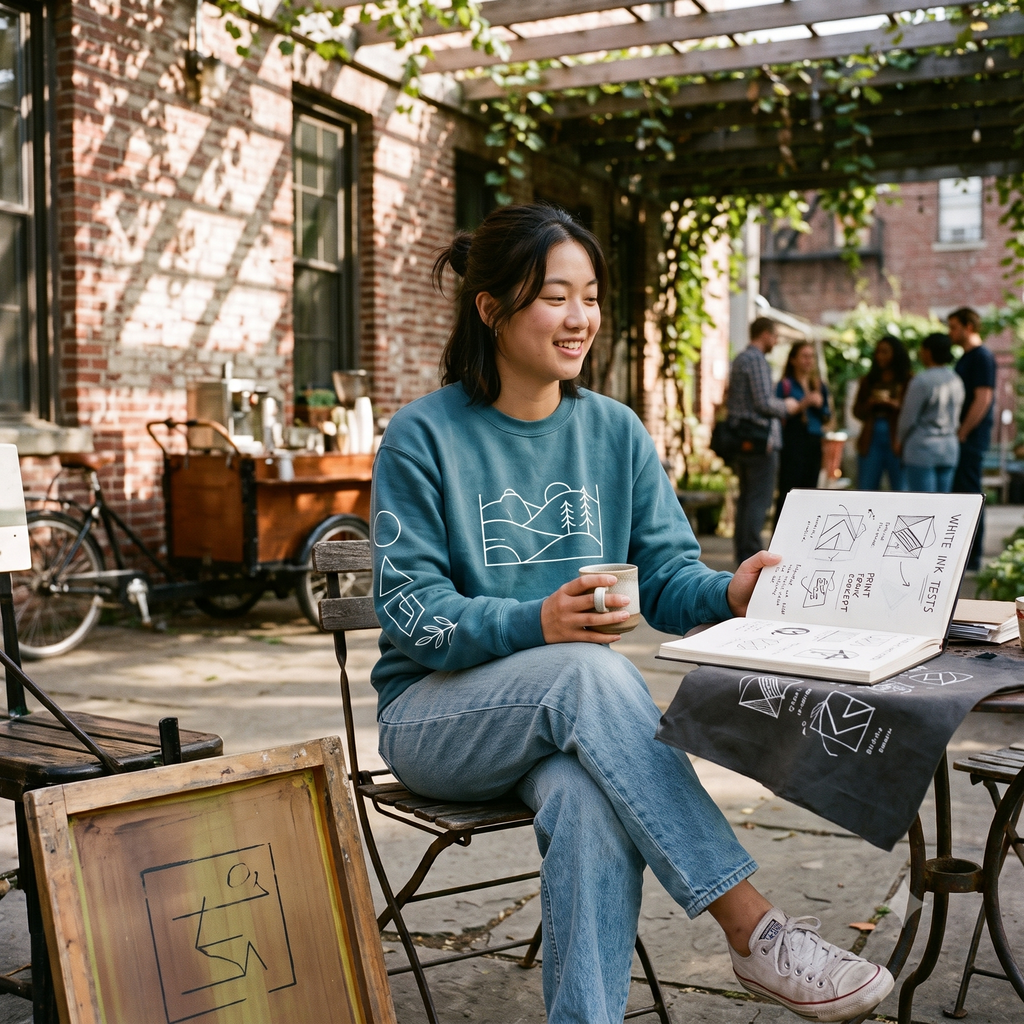 The Gildan 18000 is a familiar, accessible crewneck available on apliiq for customization.